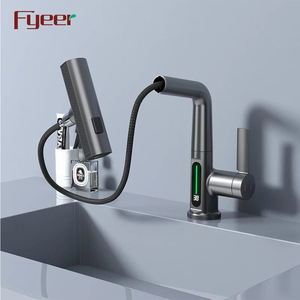 Цифровой смеситель для ванной с выдвижным распылителем - Product Image 5
