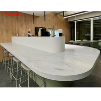 Tabourets de comptoir modernes en Corian pour cuisine, design unique, villa, maison, bar, îlot de cuisine