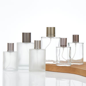 Vetro smerigliato collo a vite rettangolo all'ingrosso vuoto ricaricabile flacone Spray profumo <span class=keywords><strong>Taobao</strong></span> unico 100ml 50ml 30ml con Logo - Product Image 5