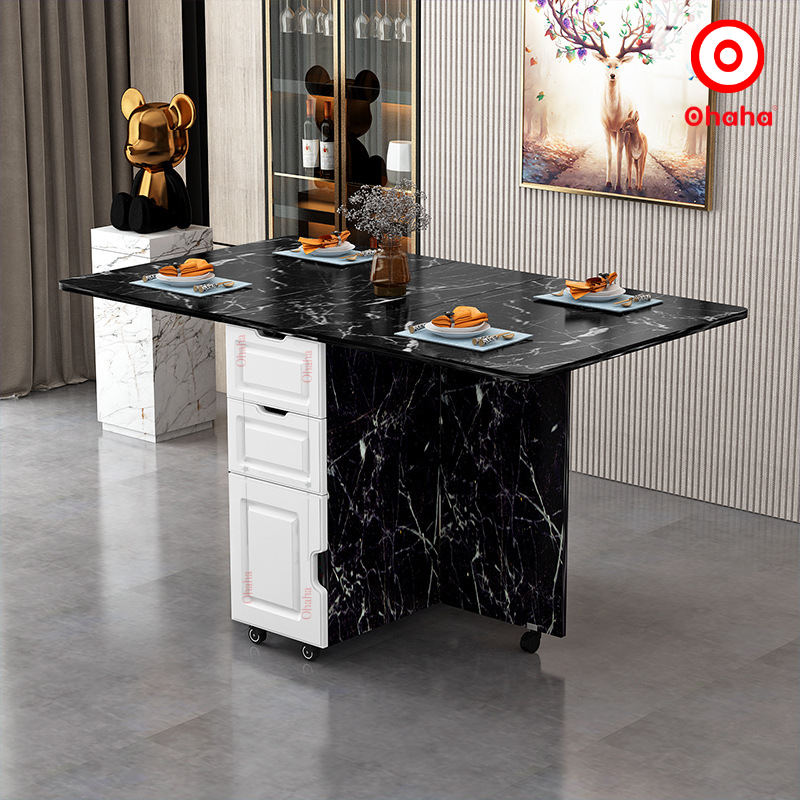 Blanco-Mármol Negro