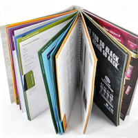 Impression de livres et magazines de haute qualité avec couverture en carton et reliure dissimulée pour l'introduction de produits