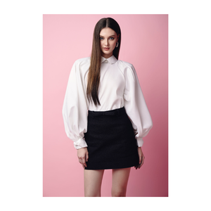 กระโปรงมีซิปด้านข้างสำหรับผู้หญิงกระโปรงพองสุดชิคทำจากผ้าคุณภาพสูง Enzo & LEO Vietnam จากโรงงาน - Product Image 4