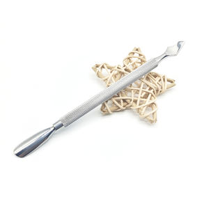 <span class=keywords><strong>Prix</strong></span> usine ongles manucure outils poussoir à ongles et poussoir de <span class=keywords><strong>coupe</strong></span> à bord droit Double extrémité 100% dissolvant de cuticules en acier inoxydable - Product Image 1