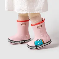 Ceria Mario 2022 Gaya Baru Sepatu Bot Hujan Anak-anak Balita Bayi Sepatu Hujan untuk Anak Perempuan Keselamatan Tahan Air EVA Dekoratif Stock