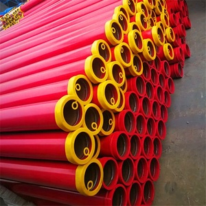 DN100 ST52 4.5mm Espessura-4 "polegadas (114. 30 MM) FLANCHE SK X 3 Metros Longo Sem Emenda Entrega Dupla Parede Concreto Bomba Tubo - Product Image 2