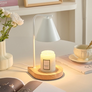Lámpara Calentadora de Velas de Aromaterapia de Madera de Lujo Moderna, Lámpara Eléctrica Minimalista para Derretir Cera para Dormitorio, Sala de Estar, Restaurante - Product Image 4