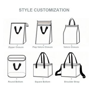 Large Capacity Eco-Friendly Non-Woven Waterproof Soft Cooler Bag with Ice Bag for Grocery and Lunch Insulated Cooler Bag - Product Image 3
