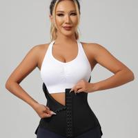 Faja Reductora Moldeadora con Soporte Lumbar en U, Postparto, Ajustable, Cinturón Abdominal Quema Grasa para Entrenamiento