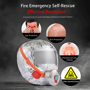 Masque de protection anti-feu TZL 30, 30 minutes de protection, filtration de la fumée à 95 %, pour la survie en cas d'urgence - Product Image 1