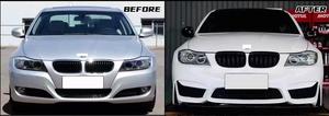 Gran oferta, conversión de coche, parachoques trasero delantero, rejilla, falda lateral, M4, Kit de carrocería para BMW 3 series E90 LCI 2009 -2012 - Product Image 3