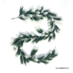 Guirlande artificielle transfrontalière en aiguilles de pin 180 cm, décoration murale de Noël en plastique - Product Image 5
