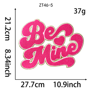 Patchs thermocollants en chenille brodés avec des citations d'amour pour <span class=keywords><strong>la</strong></span> Saint-Valentin, à coller sur les t-shirts, les chapeaux, les sacs - Product Image 6