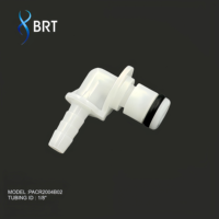 Connecteur mâle à déconnexion rapide en plastique pour montage sur panneau, sans valve, pour raccord de tuyau d'air de 1/8 pouce