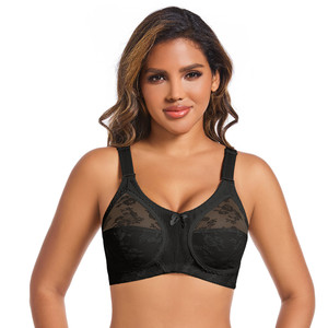 <span class=keywords><strong>Reggiseno</strong></span> a copertura totale, ultrasottile, taglie forti, senza imbottitura, con design in pizzo <span class=keywords><strong>trasparente</strong></span> e sexy per donna. - Product Image 3