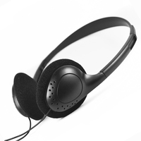 Earphone Gaming ringan colokan 3.5mm, headphone berkabel pengiriman cepat untuk dewasa