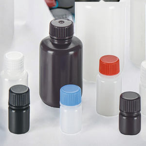 ขวดรีเอเจนต์พลาสติก HDPE สีน้ำตาลอำพัน ปากกว้าง มีขีดบอกปริมาตร ขนาด 8 มล. 15 มล. 30 มล. 60 มล. 125 มล. 250 มล. 500 มล. 1000 มล. สำหรับใช้ในห้องปฏิบัติการ - Product Image 3