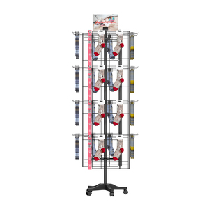 Customizable Metal Floor Standing <strong>Rotating</strong> Retail Store <strong>Display</strong> Rack Product <strong>Display</strong> <strong>Stand</strong> for Socks - Product Image 1
