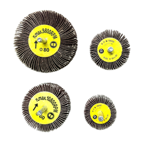 Roue à lamelles montée avec tige pour perceuse et ponceuse, polissage, élimination de la rouille et de la peinture sur les surfaces métalliques, durable et longue durée
