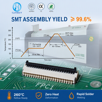 Konektor FPC Kontak Ganda Berkualitas Tinggi Grosir 0.3mm Tipe ZIF SMT 51 Pin Kontak Atas Bawah untuk Pasokan OEM ODM