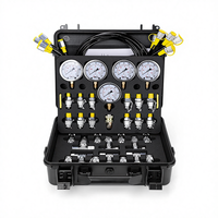 Pression hydraulique pour kit modèle 1805 avec 3 manomètres 6 pour raccords pour l'entretien des excavatrices