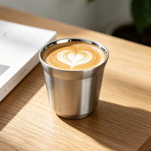 HIGHWIN <strong>Personalised</strong> Reusable Espresso Coffee <strong>Cups</strong> With Handle Sleeves, Custom Printed Logo <strong>Travel</strong> Mugs - Product Image 2