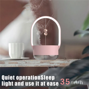 2026 nueva llegada creativa Bola de succión magnética humidificador de mano hogar niebla USB luz nocturna humidificador difusor - Product Image 4