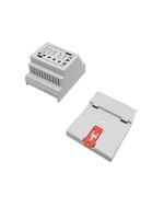 Boîte de jonction étanche personnalisable en ABS pour projet électrique, couvercle à charnières, plaque de montage incluse
