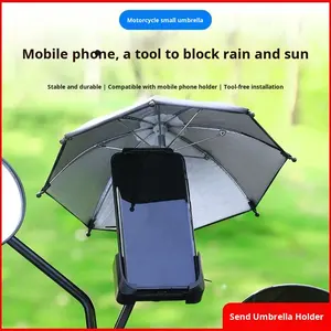 OVIDA Petite taille, cadre robuste, logo personnalisé, <span class=keywords><strong>ouverture</strong></span> manuelle, housse de téléphone pour moto, mini parapluie, accessoires pour moto - Product Image 3