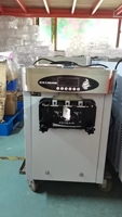 Machine à glace molle professionnelle CE commerciale industrielle à congélation continue, modèle de table 2+1 saveurs, Maquina De Helados