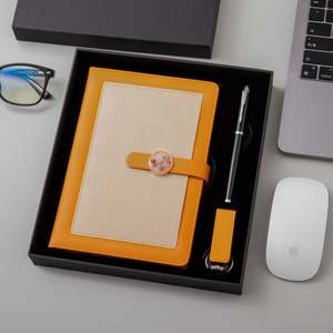 Coffrets Cadeaux Luxe 2025 en Cuir PU avec Stylo et Porte-clés – Produits de Bureau Promotionnels Faits Main pour Événements et Affaires - Product Image 1
