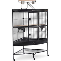 Nouvel arrivage Grande cage d'élevage d'oiseaux en métal et fer Petite maison de jeu pour animaux de compagnie Volière pour Pigeon Perroquet Transporteur en bois avec boîte d'emballage