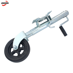 Robot de fábrica con ruedas resistentes de 60 mm para <span class=keywords><strong>caravana</strong></span> y remolque de barco plegable automático, rueda <span class=keywords><strong>Jockey</strong></span> con soporte - Product Image 3