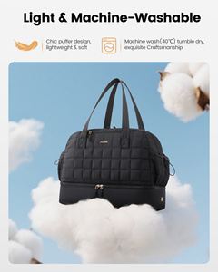 LOVEVOOK Wholesale Puffer Designer Cosmetic Bags <strong>Cases</strong> for Women Lifestyle <strong>Weekender</strong> Gym Toiletry Bags Luggage Duffel Travel Bag - Product Image 5
