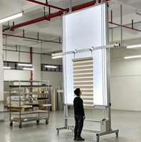 Honki Bright Double Poste, Machine d'inspection et de levage motorisée entièrement automatique pour stores à lamelles, stores à rouleaux, stores zébrés et stores alvéolés