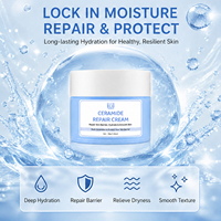 Crème hydratante pour le visage au céramide personnalisée OEM avec acide hyaluronique, niacinamide, réparation de la barrière cutanée, taches brunes, certifiée GMP, 30g