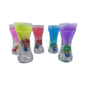 Slime cristallin bicolore en forme de S avec figurine de poupée, slime sensoriel extensible pour enfants, sûr, non toxique et amusant à jouer - Product Image 1