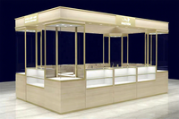 Comptoir de présentation haut de gamme élégant pour bijouterie en centre commercial, avec design personnalisé en verre trempé et éclairage LED robuste