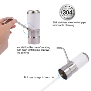 Portátil USB recargable diseño de beber dispensador de bomba de agua con interruptor para el hogar y viaje