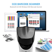 Lector de etiquetas RFID híbrido inalámbrico NFC HF RFID y escáner de código de barras 1D2DQR Connect Blue Tooth para sistema de hospitalidad minorista
