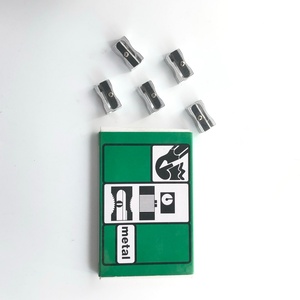 Sacapuntas Manual Metálico Plano de un Solo Orificio, Económico y en Oferta, con Caja, para Estudiantes Escolares - Product Image 1