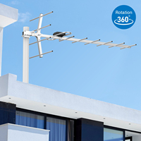 Antenne de télévision rotative Yagi 360 degrés, 868 Mhz, Hd, pour l'extérieur