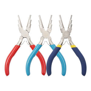 Alicates de joyería en forma de U de Xinrui Hardware, aleación de hierro-níquel para manualidades, mango azul y amarillo - Product Image 3