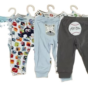 Leggings de Bebé 100% Algodón al por Mayor, Modelo de Dibujos Animados Aleatorios, 3 Piezas/Juego, Pantalones con Estampado de Rayas, Conjunto de Regalo <span class=keywords><strong>para</strong></span> Bebé Recién Nacido de 0 a 24 Meses - Product Image 2