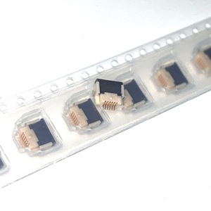 Conector FPC FH12-6S-0.5SH(55) de 6 pines, paso de 0.5 mm, chapado en oro, montaje horizontal con tapa abatible - Product Image 1