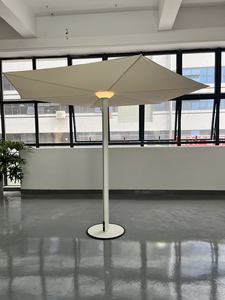 Sombrilla de Jardín, Balcón, Patio, Cafetería, Milán, para Exteriores, con Carga Solar, Iluminación, Diseño Plegable, Telescópica, de Poliéster - Product Image 6