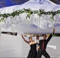 Grand lit gonflable de fête de mariage-parfait pour les anniversaires