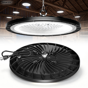 Lampe LED UFO Ronde et Mince pour Grandes Espaces 100W 150W 200W, Dissipateur de Chaleur en Aluminium à Ailettes de Turbine, Moule Exclusif, Étanche IP65 - Product Image 1