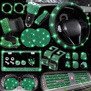 Purple Rhinestone Non-Slip Bling Silicone <strong>Car</strong> Steering Wheel Cover Phone Holder Coaster Set Bling <strong>Car</strong> <strong>Accessories</strong> - Product Image 5