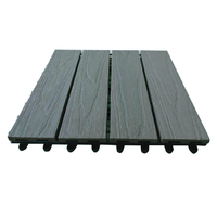 Revêtement de sol extérieur en bois 3D pour piscine d'arrière-cour WPC DIY Interlocking Decking Tile