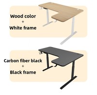 Bureau d'angle en L moderne GEDO pour le bureau et la maison, réglable en hauteur, intelligent et électrique, pour la vente en gros
